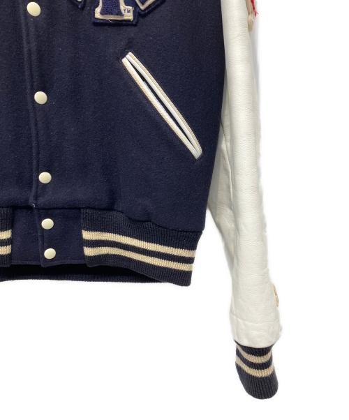 STARTER（スターター）STARTER (スターター) スタジャン ホワイト×ネイビー サイズ:40の古着・服飾アイテム