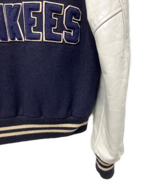 STARTER（スターター）STARTER (スターター) スタジャン ホワイト×ネイビー サイズ:40の古着・服飾アイテム