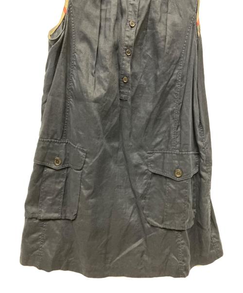 BURBERRY LONDON（バーバリーロンドン）BURBERRY LONDON (バーバリーロンドン) ノースリーブワンピース ネイビー サイズ:44の古着・服飾アイテム