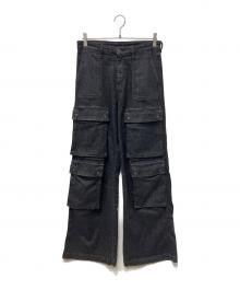 DIESEL（ディーゼル）の古着「デニムカーゴパンツ」｜グレー