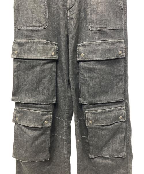 DIESEL（ディーゼル）DIESEL (ディーゼル) デニムカーゴパンツ グレー サイズ:26の古着・服飾アイテム