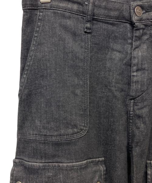 DIESEL（ディーゼル）DIESEL (ディーゼル) デニムカーゴパンツ グレー サイズ:26の古着・服飾アイテム