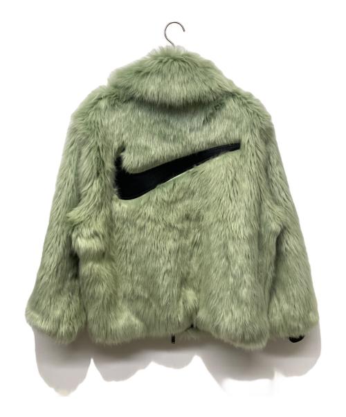 NIKE（ナイキ）NIKE (ナイキ) AMBUSH (アンブッシュ) Reversible Faux Fur Coat グリーン サイズ:Lの古着・服飾アイテム
