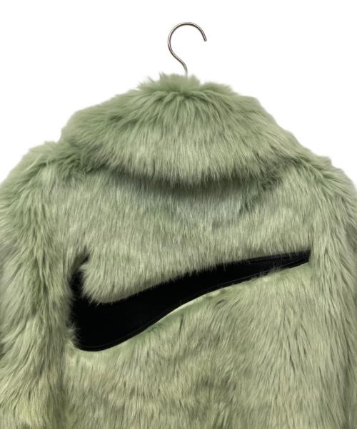 NIKE（ナイキ）NIKE (ナイキ) AMBUSH (アンブッシュ) Reversible Faux Fur Coat グリーン サイズ:Lの古着・服飾アイテム