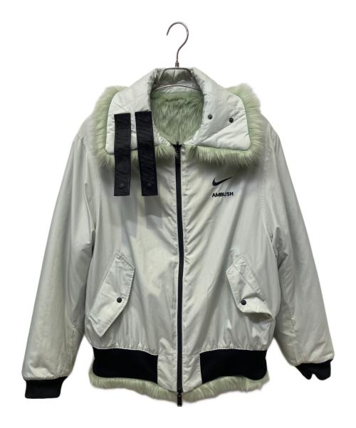 NIKE（ナイキ）NIKE (ナイキ) AMBUSH (アンブッシュ) Reversible Faux Fur Coat グリーン サイズ:Lの古着・服飾アイテム
