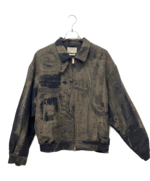YOKE（ヨーク）YOKE (ヨーク) ROTHKO JQ LOOSED ZIP BLOUSON グレー×ネイビー サイズ:3の古着・服飾アイテム