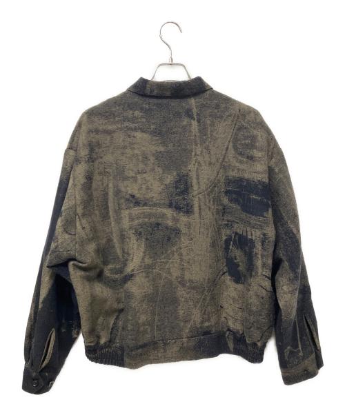 YOKE（ヨーク）YOKE (ヨーク) ROTHKO JQ LOOSED ZIP BLOUSON グレー×ネイビー サイズ:3の古着・服飾アイテム