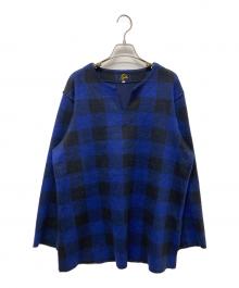 Needles（ニードルズ）の古着「長袖シャツ」｜ブルー×ブラック