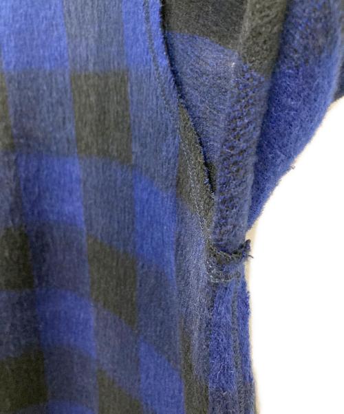 Needles（ニードルズ）Needles (ニードルズ) 長袖シャツ ブルー×ブラック サイズ:Mの古着・服飾アイテム