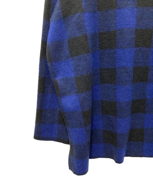 Needles（ニードルズ）Needles (ニードルズ) 長袖シャツ ブルー×ブラック サイズ:Mの古着・服飾アイテム