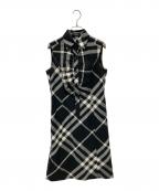 BURBERRY LONDONバーバリーロンドン）の古着「ノースリーブ・キャミソールワンピース」｜ブラック