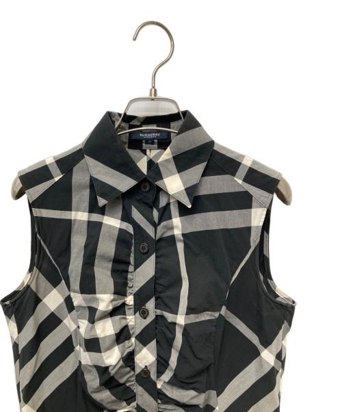 BURBERRY LONDON（バーバリーロンドン）BURBERRY LONDON (バーバリーロンドン) ノースリーブ・キャミソールワンピース ブラック サイズ:40の古着・服飾アイテム