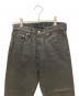 中古・古着 LEVI'S (リーバイス) コーティングデニムパンツ ブラック サイズ:W28×L34：8000円