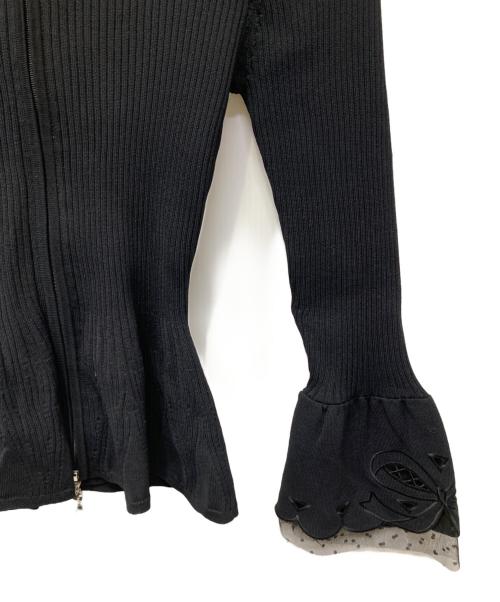 M'S GRACY（エムズグレイシー）M'S GRACY (エムズグレイシー) 薄手カーディガン ブラック サイズ:38の古着・服飾アイテム