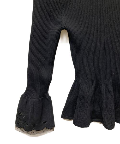 M'S GRACY（エムズグレイシー）M'S GRACY (エムズグレイシー) 薄手カーディガン ブラック サイズ:38の古着・服飾アイテム