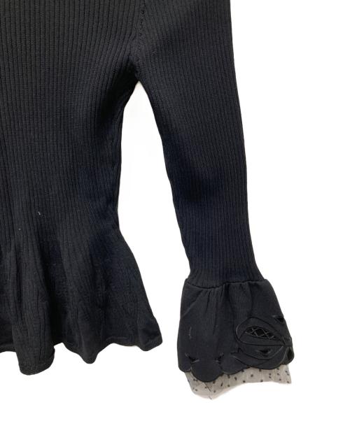 M'S GRACY（エムズグレイシー）M'S GRACY (エムズグレイシー) 薄手カーディガン ブラック サイズ:38の古着・服飾アイテム