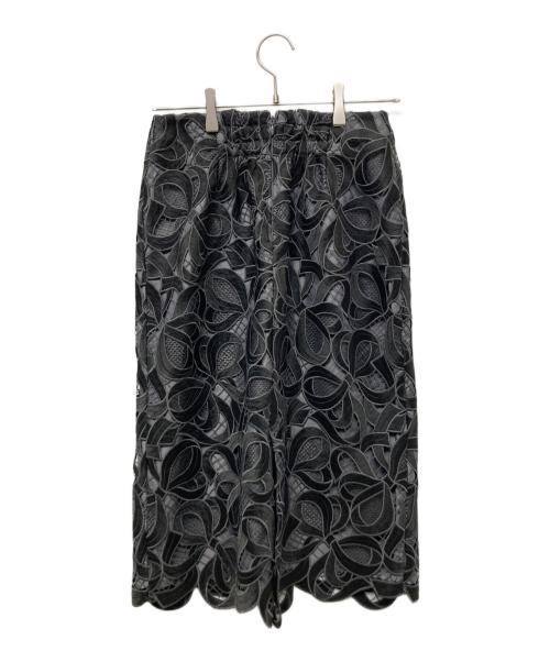 M'S GRACY（エムズグレイシー）M'S GRACY (エムズグレイシー) リボンレースタイトスカート ブラック サイズ:38の古着・服飾アイテム