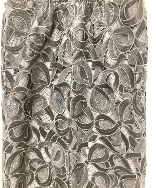 M'S GRACY（エムズグレイシー）M'S GRACY (エムズグレイシー) リボンレースタイトスカート ブラック サイズ:38の古着・服飾アイテム