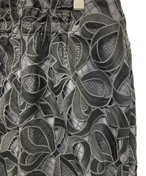 M'S GRACY（エムズグレイシー）M'S GRACY (エムズグレイシー) リボンレースタイトスカート ブラック サイズ:38の古着・服飾アイテム