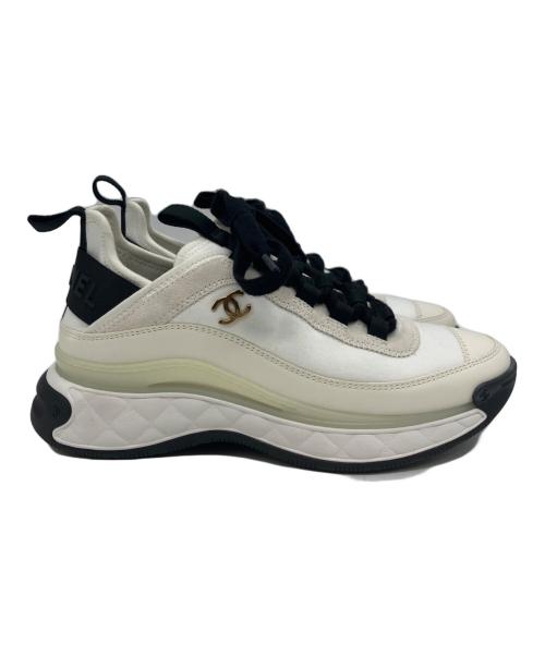 CHANEL（シャネル）CHANEL (シャネル) サイドココマークスニーカー ホワイト サイズ:23cmの古着・服飾アイテム