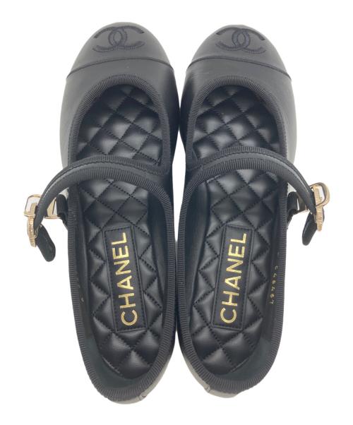 CHANEL（シャネル）CHANEL (シャネル) メリージェーン ブラック サイズ:36の古着・服飾アイテム