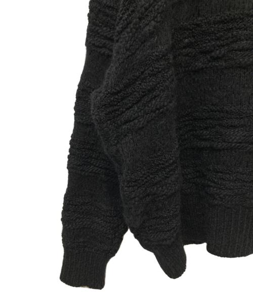 reverve（リバーブ）REVERVE (リバーブ) 厚手カーディガン ブラック サイズ:Freeの古着・服飾アイテム