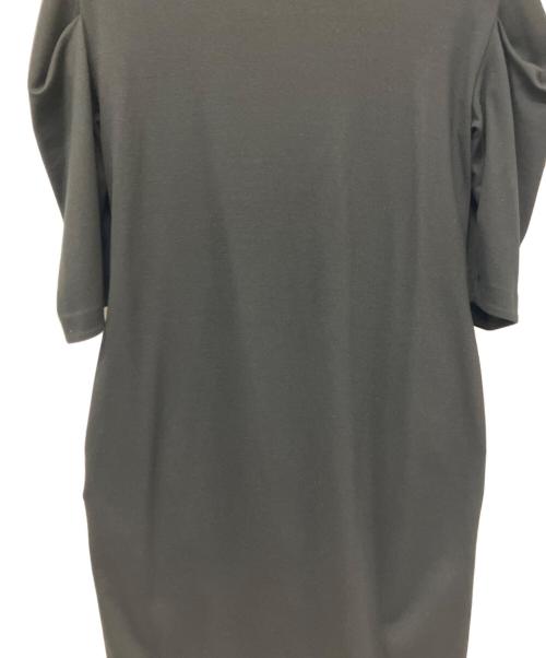 MM6 Maison Margiela（エムエムシックスメゾンマルジェラ）MM6 Maison Margiela (エムエムシックスメゾンマルジェラ) スクープネック パフスリーブワンピース ブラック サイズ:XSの古着・服飾アイテム