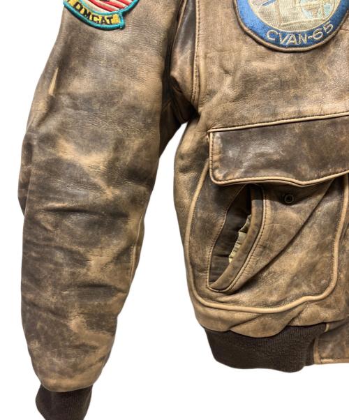 gacca（ガッカ）GACCA (ガッカ) フライトジャケット ブラウン サイズ:Mの古着・服飾アイテム