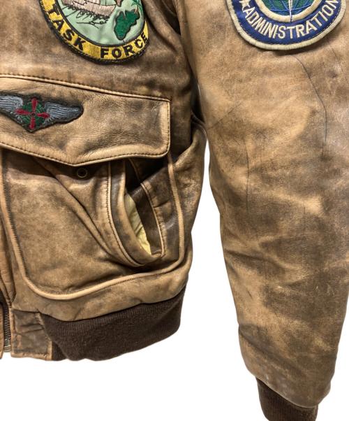 gacca（ガッカ）GACCA (ガッカ) フライトジャケット ブラウン サイズ:Mの古着・服飾アイテム