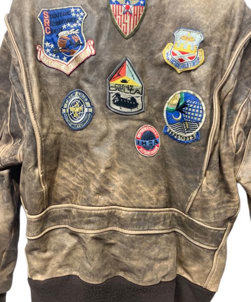 gacca（ガッカ）GACCA (ガッカ) フライトジャケット ブラウン サイズ:Mの古着・服飾アイテム