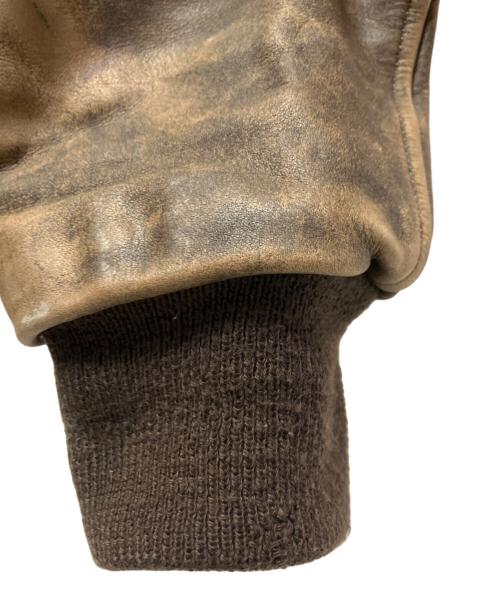 gacca（ガッカ）GACCA (ガッカ) フライトジャケット ブラウン サイズ:Mの古着・服飾アイテム