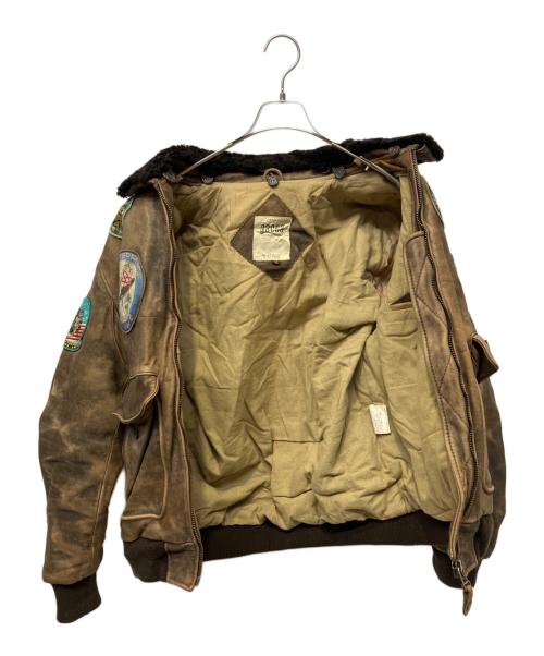 gacca（ガッカ）GACCA (ガッカ) フライトジャケット ブラウン サイズ:Mの古着・服飾アイテム