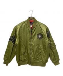 GUERILLA UNION（ゲリラ・ユニオン）の古着「スタジャン」｜グリーン