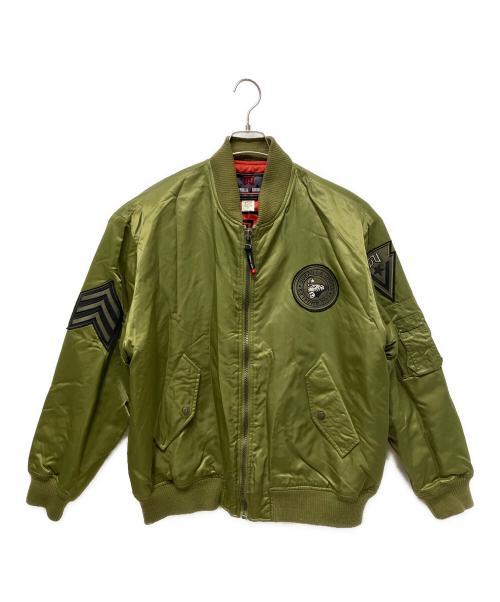 GUERILLA UNION（ゲリラ・ユニオン）GUERILLA UNION (ゲリラ・ユニオン) スタジャン グリーン サイズ:Mの古着・服飾アイテム