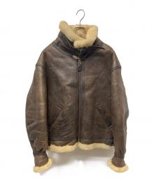 AVIREX（アヴィレックス）の古着「B-3ムートンフライトジャケット」｜ブラウン