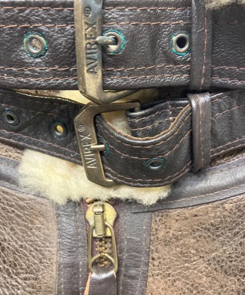 AVIREX（アヴィレックス）AVIREX (アヴィレックス) B-3ムートンフライトジャケット ブラウン サイズ:44の古着・服飾アイテム