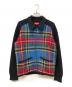 Supreme（シュプリーム）の古着「Plaid Front Zip Sweater」｜ブラック