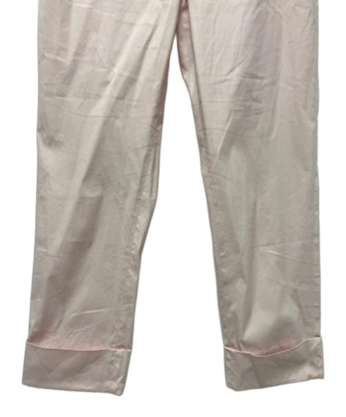 MIU MIU（ミュウミュウ）MIU MIU (ミュウミュウ) テーパードパンツ ピンク サイズ:40の古着・服飾アイテム