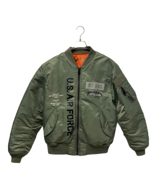 AVIREX（アヴィレックス）AVIREX (アヴィレックス) MA-1ジャケット グリーン サイズ:2XLの古着・服飾アイテム