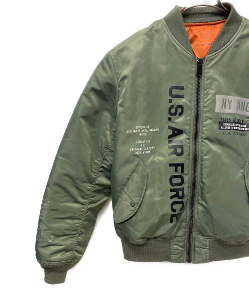 AVIREX（アヴィレックス）AVIREX (アヴィレックス) MA-1ジャケット グリーン サイズ:2XLの古着・服飾アイテム