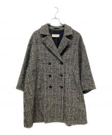 Couture d'adam（クチュールドアダム）の古着「グレンチェック コート」｜ブラック×ホワイト