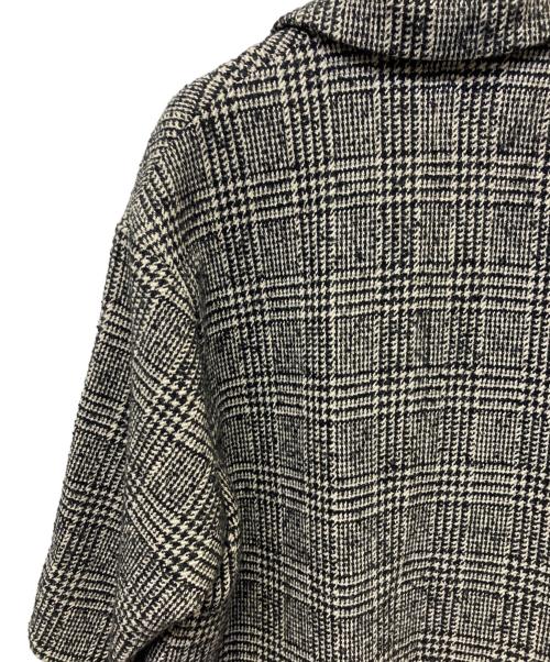 Couture d'adam（クチュールドアダム）Couture d'adam (クチュールドアダム) グレンチェック コート ブラック×ホワイト サイズ:38の古着・服飾アイテム