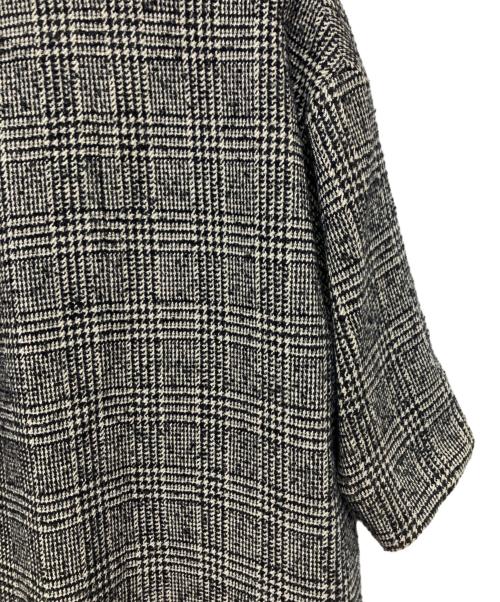 Couture d'adam（クチュールドアダム）Couture d'adam (クチュールドアダム) グレンチェック コート ブラック×ホワイト サイズ:38の古着・服飾アイテム