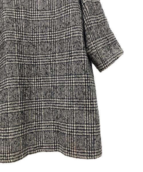 Couture d'adam（クチュールドアダム）Couture d'adam (クチュールドアダム) グレンチェック コート ブラック×ホワイト サイズ:38の古着・服飾アイテム