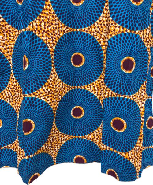 sawa sawa（サワサワ）sawa sawa (サワサワ) 長袖ワンピース ブルー サイズ:Freeの古着・服飾アイテム