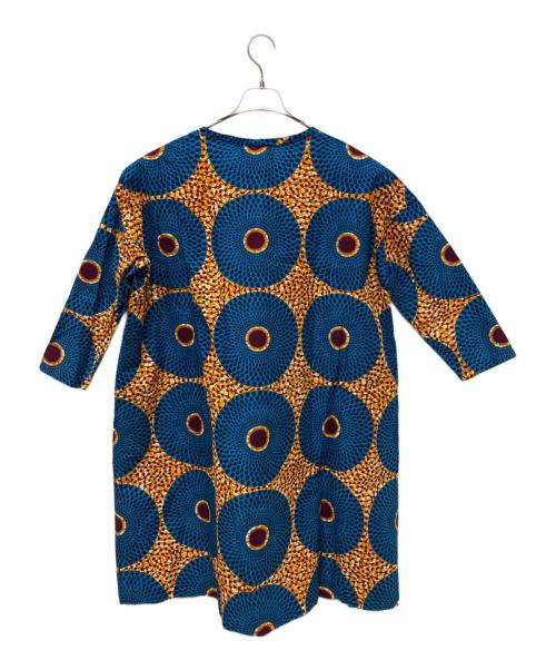 sawa sawa（サワサワ）sawa sawa (サワサワ) 長袖ワンピース ブルー サイズ:Freeの古着・服飾アイテム