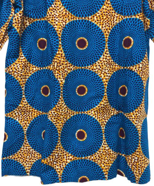 sawa sawa（サワサワ）sawa sawa (サワサワ) 長袖ワンピース ブルー サイズ:Freeの古着・服飾アイテム