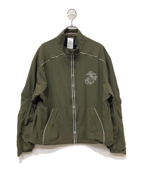 NEW BALANCE（ニューバランス）NEW BALANCE (ニューバランス) USMCナイロントラックジャケット グレー サイズ:L 未使用品の古着・服飾アイテム