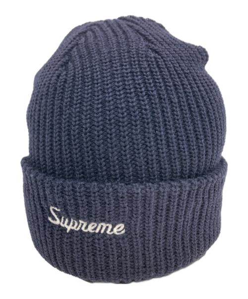 SUPREME（シュプリーム）Supreme (シュプリーム) ニット帽 ネイビーの古着・服飾アイテム