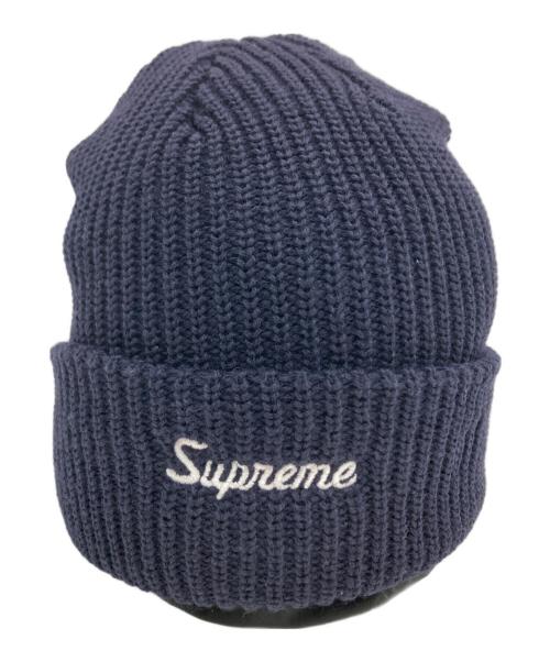 SUPREME（シュプリーム）Supreme (シュプリーム) ニット帽 ネイビーの古着・服飾アイテム